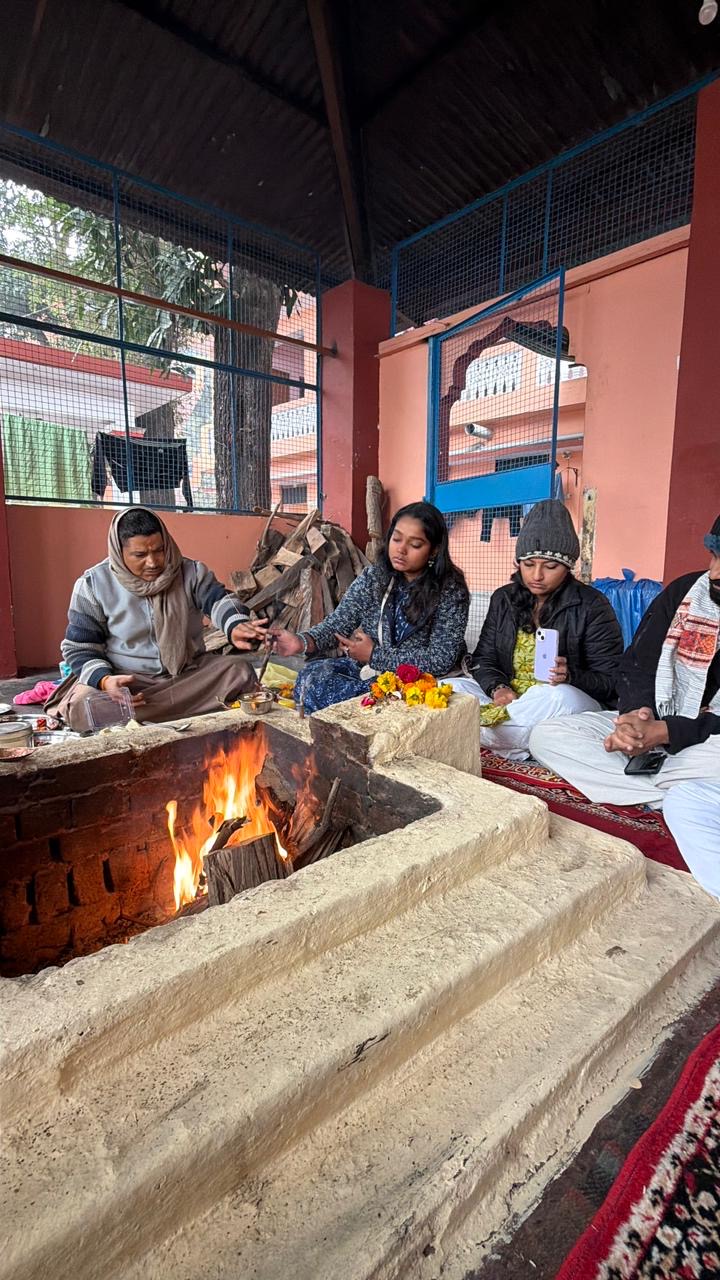 Havan fire ritual