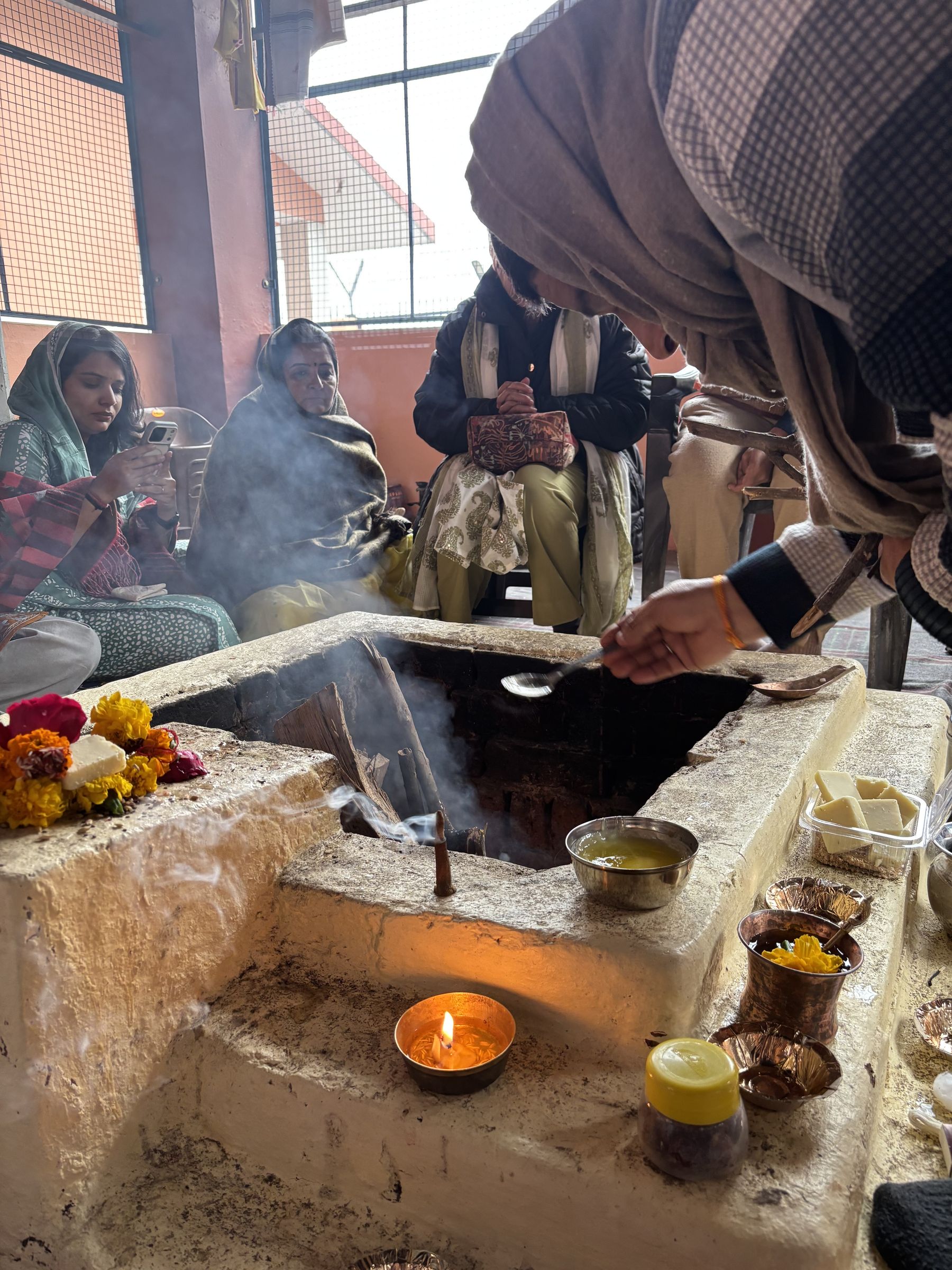 Havan fire ritual